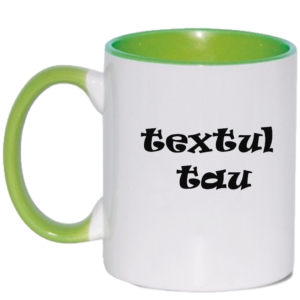 Cana Personalizata  cu textul si poza ta