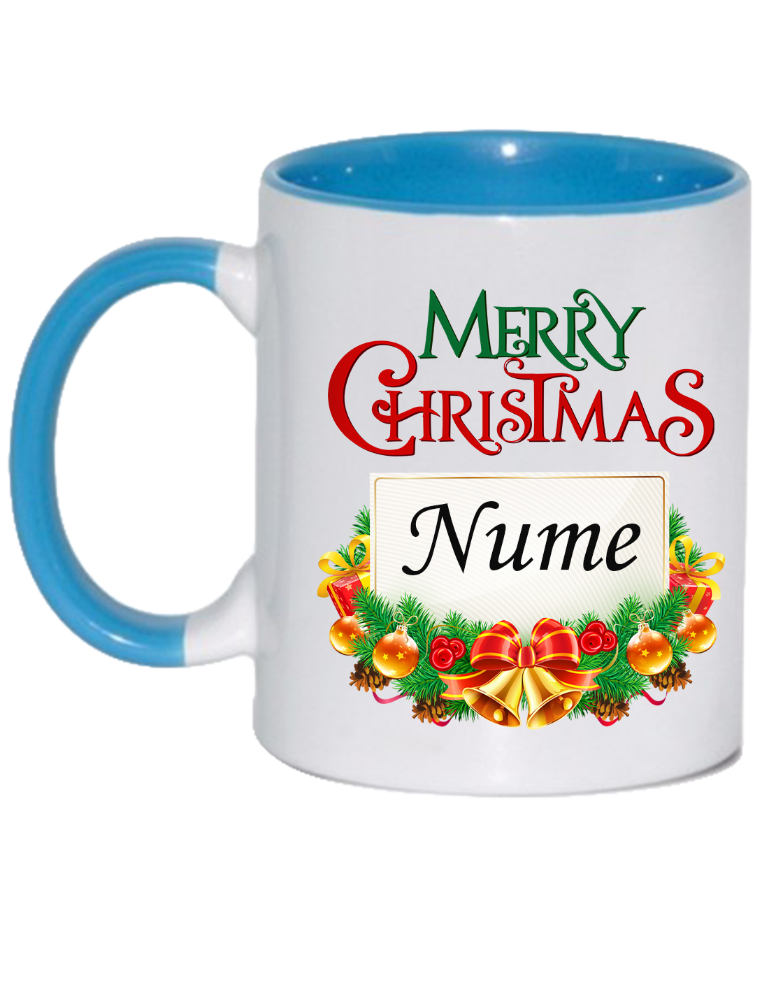 Cană personalizată cu nume si poza - Merry Christmas - imagine 4