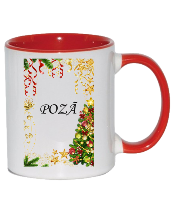 Cană personalizată cu nume si poza - Merry Christmas - imagine 5
