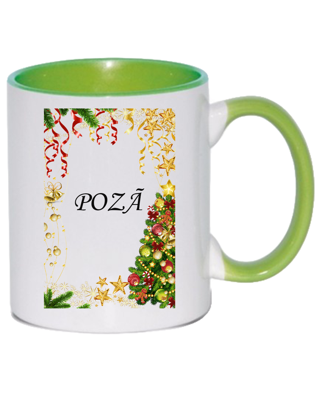 Cană personalizată cu nume si poza - Merry Christmas - imagine 2