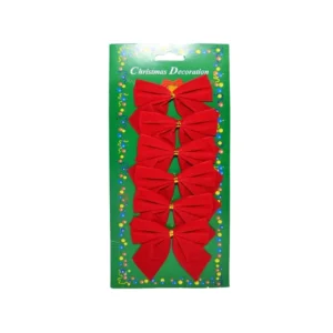 Fundite decorative, rosii, 6/set