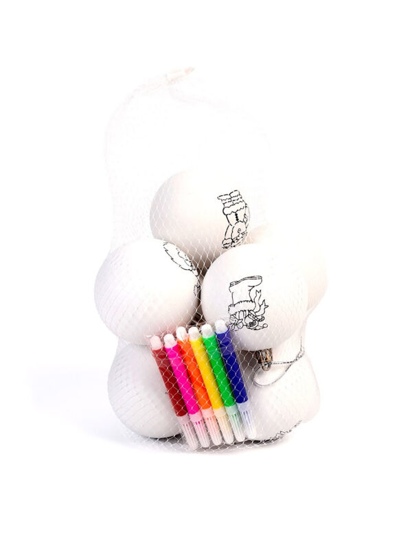 Globuri brad de colorat, set 8buc