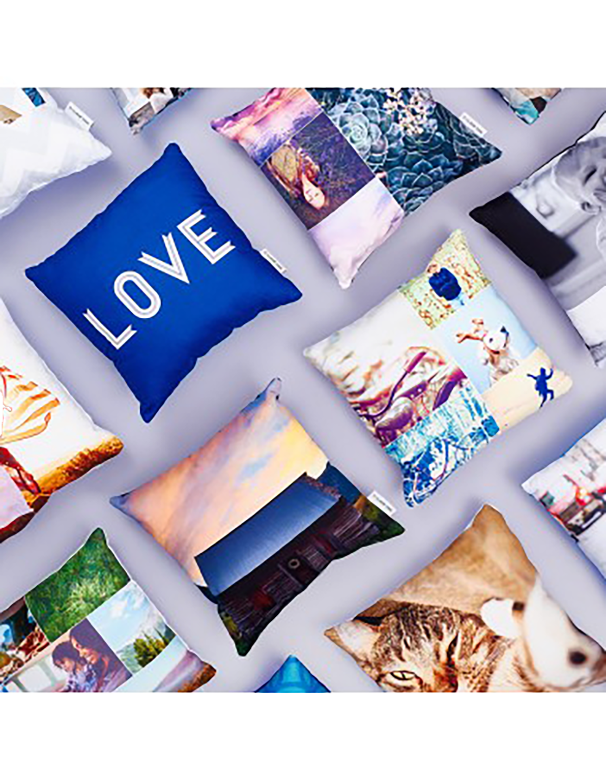 Perne Personalizate 40x40 cm, Alb-Roșu – Adaugă Text și Imaginea Ta - imagine 2