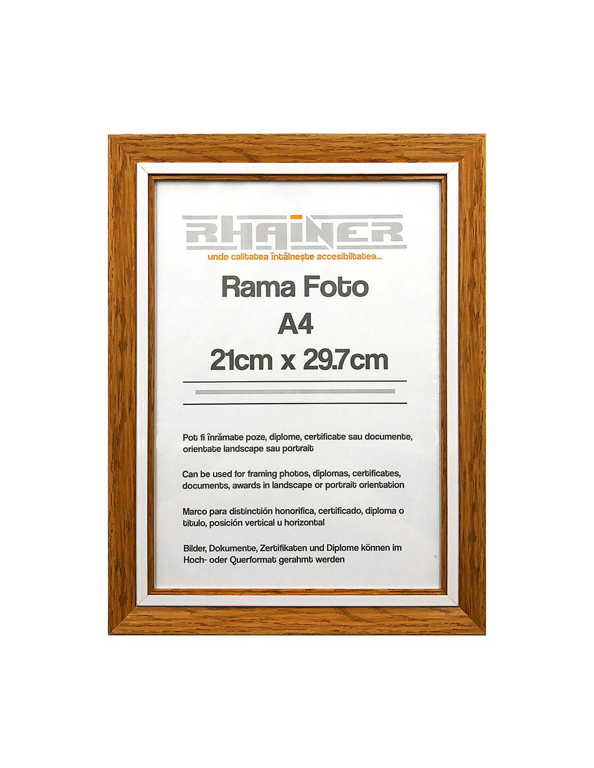 Rama foto Tenerife maro+alb A4