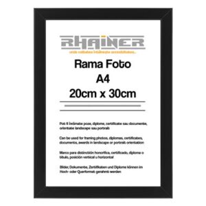 Rama foto Madrid neagra A4