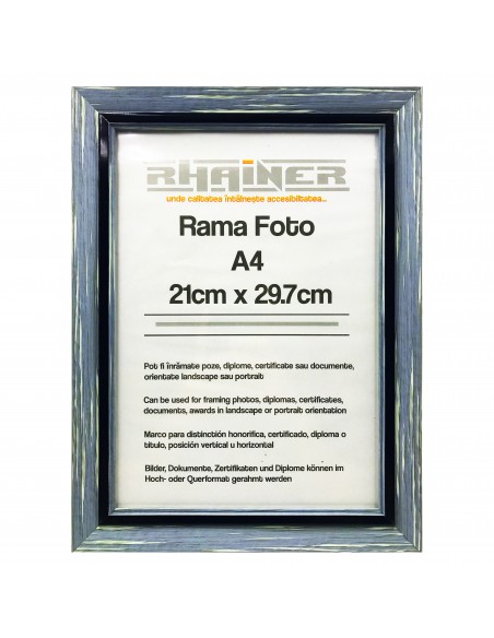 Rama foto Tenerife albastru+negru A4