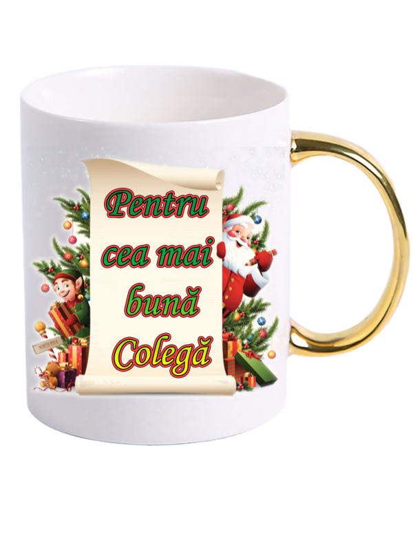 Cană personalizată cu tematica de Craciun-0002 - imagine 2
