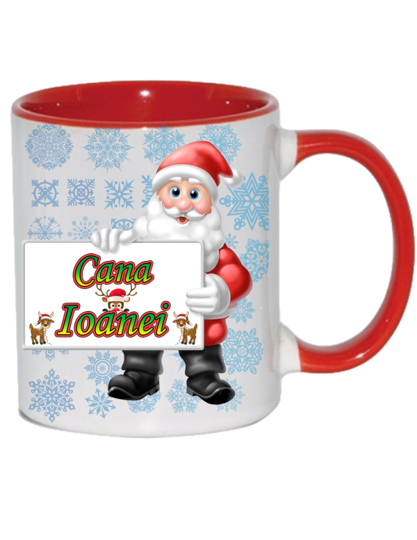 Cană personalizată cu tematica de Craciun-0001 - imagine 2