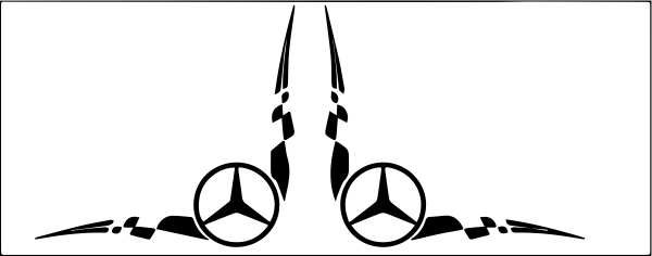 Set stickere Geamuri laterale Mercedes-Benz