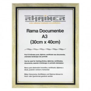 Rama foto Tenerife crem+negru A3