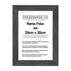 Rama foto Madrid antracit A4