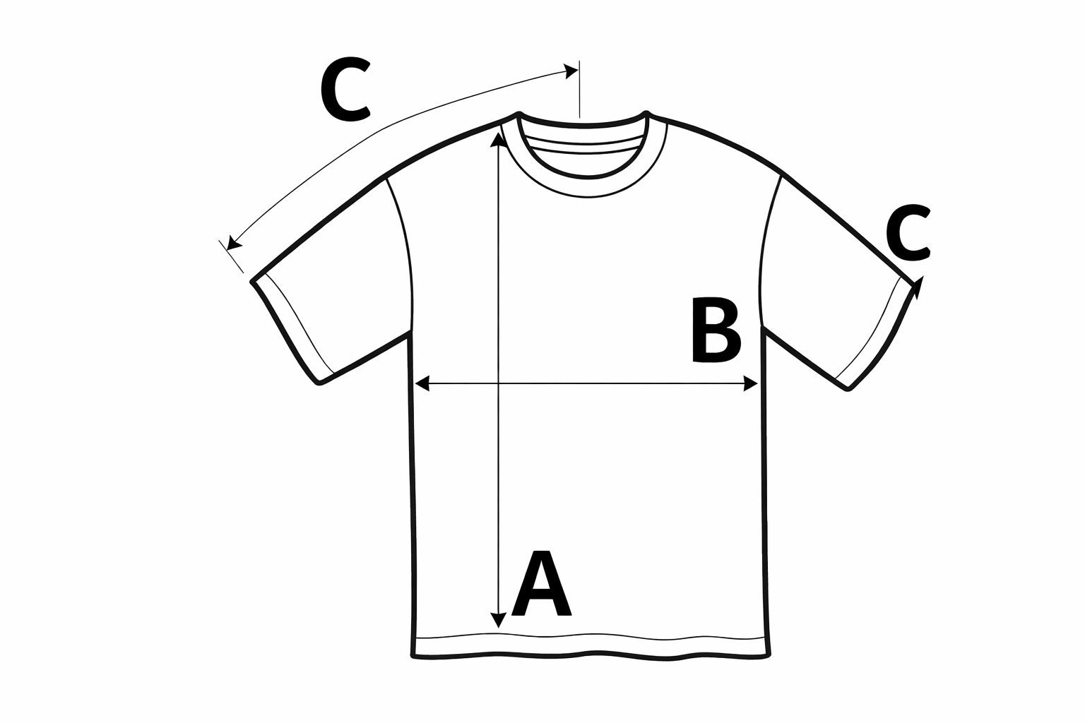 Masuratori tricou copii ABC