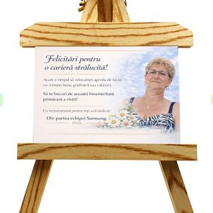 Șevalet Foto Personalizat cu Fotografia Ta – Cadou Unic din Lemn
