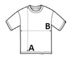 Masuratori tricou adult AB
